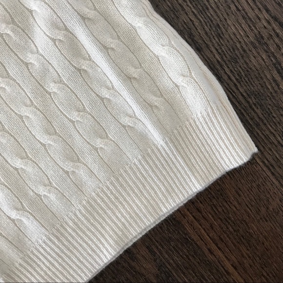 Ralph Lauren Sz M Cable Knit Cashmere Sweater - Picture 8 of 8